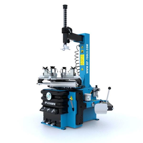 Reifen-Montiermaschine Motorrad halbautomatisch 230 V (1 Stufe), 10-24 Zoll mit Schwenkarm inkl. Motorrad Montagezubehör RP-U200MPN RP-R-U200MPN-230V1S-1-SET